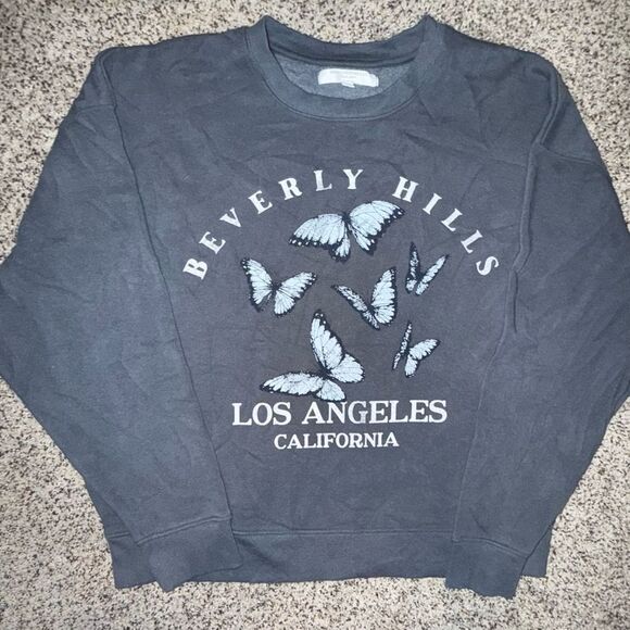 Oversized Beverly Hills Graphic Sweatshirt - Picture 2 of 10